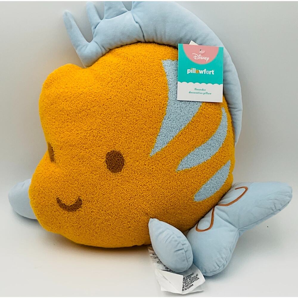 Princess Ariel Sidekick Flounder Kids' Pillow Buddy Med - Disney NEW with Tag